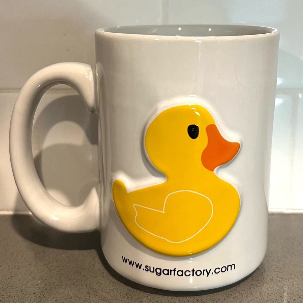 Sugar Factory Yellow Duck Coffee Tea Cup Mug